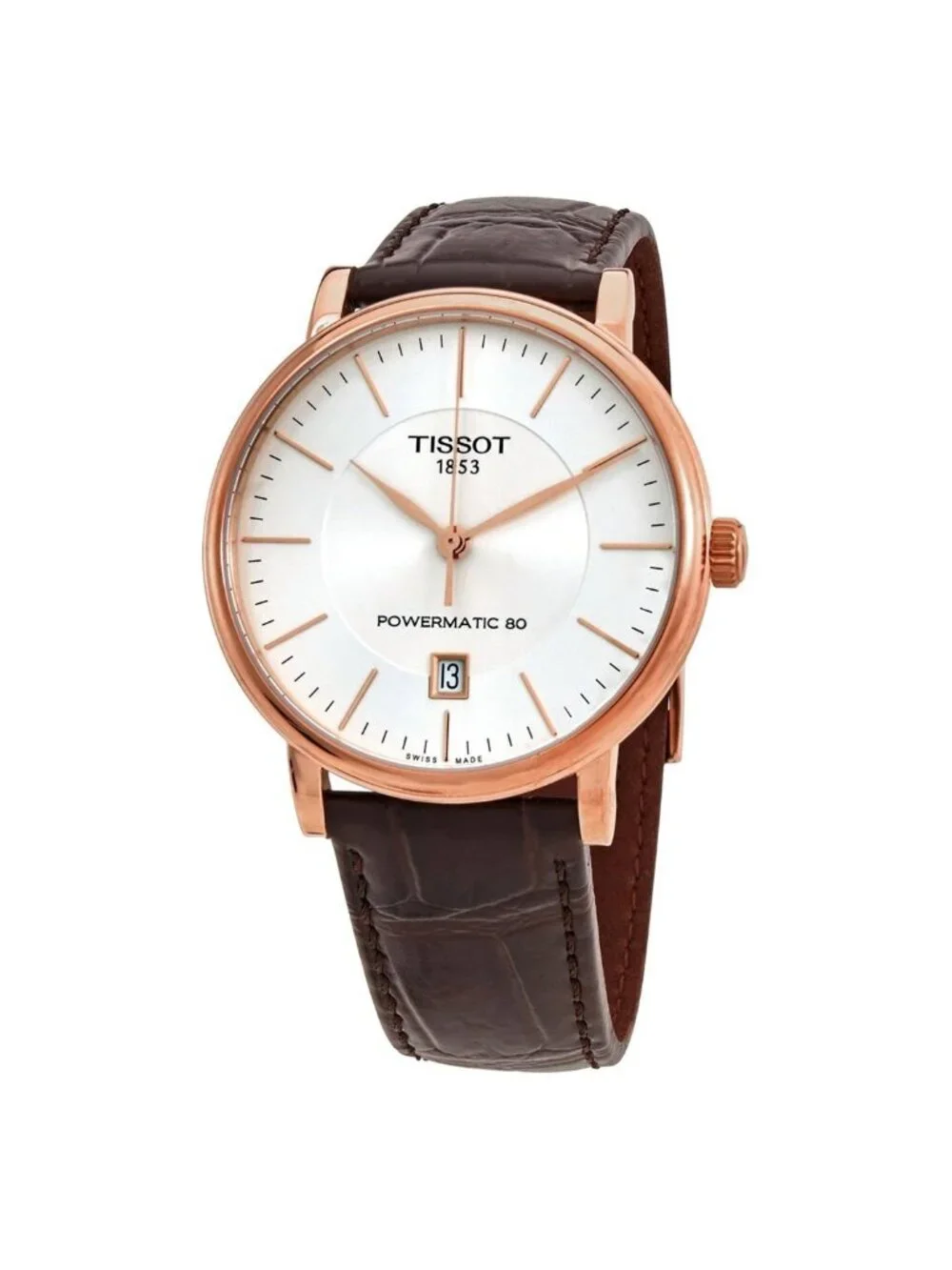 NWT Tissot Carson Premium Powermatic 80 Automatic White Dial Men's Watch